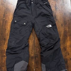 The North Face HyVent Black Insulated Winter Snow Pants-Boys Size Medium 10/12